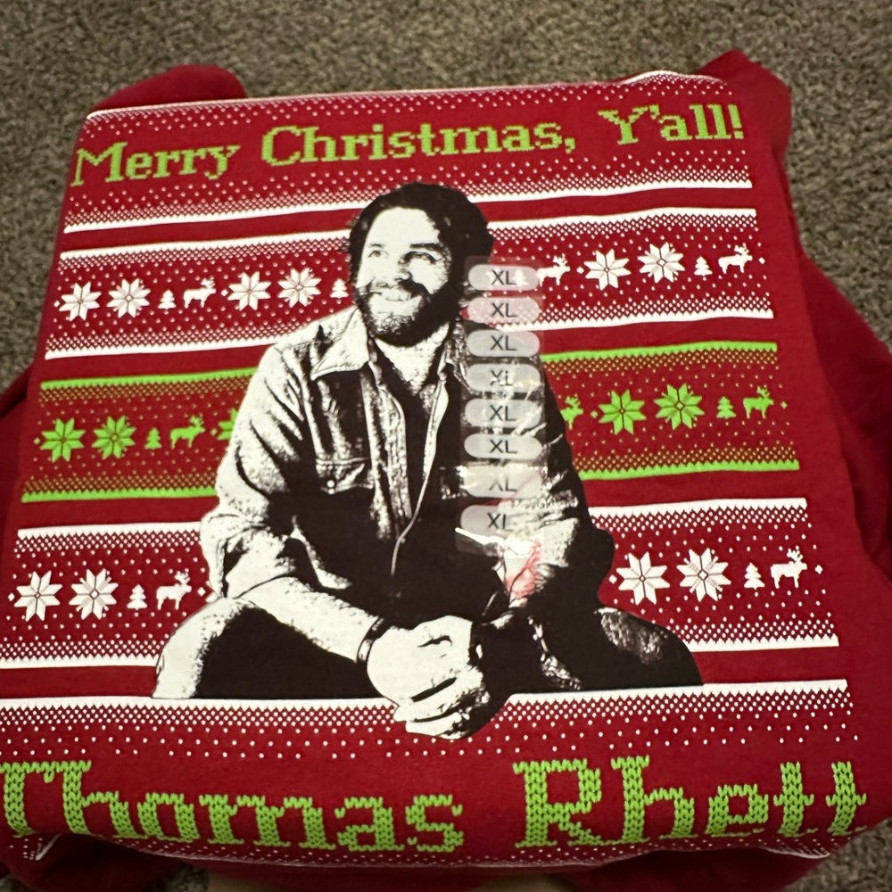 NEW Thomas Rhett Red Christmas Sweatshirt